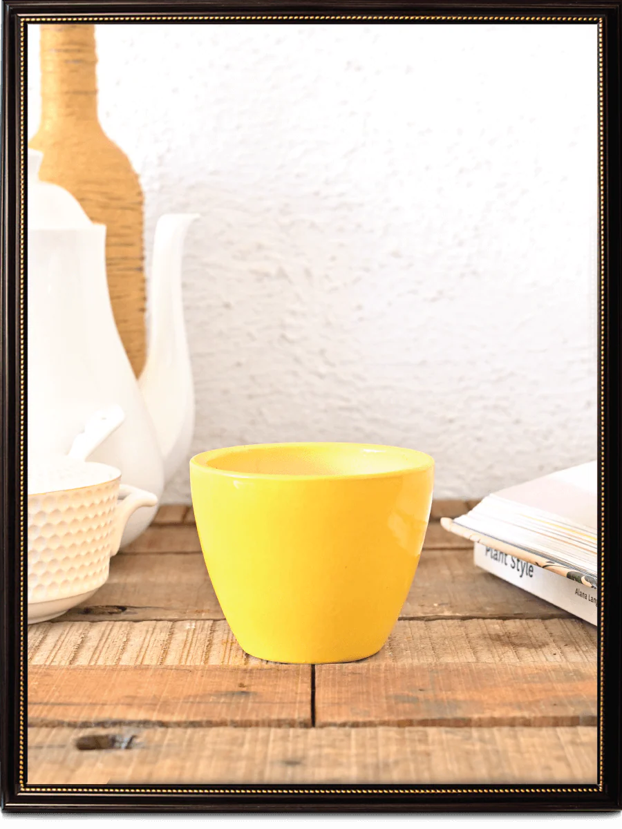 Apple Ceramic Pot (3.8 Inch Diameter) - Image 8