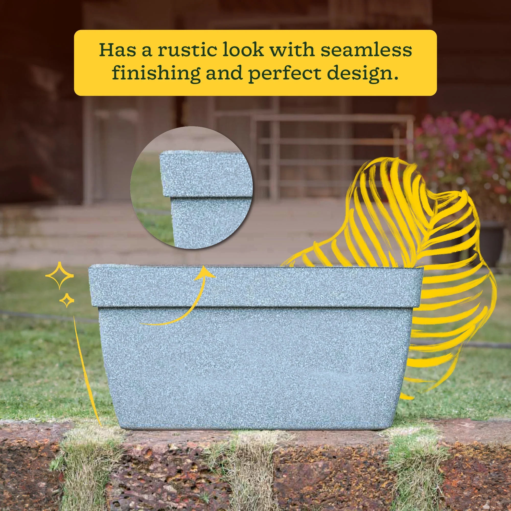 Barca Rectangle Planter - Image 11