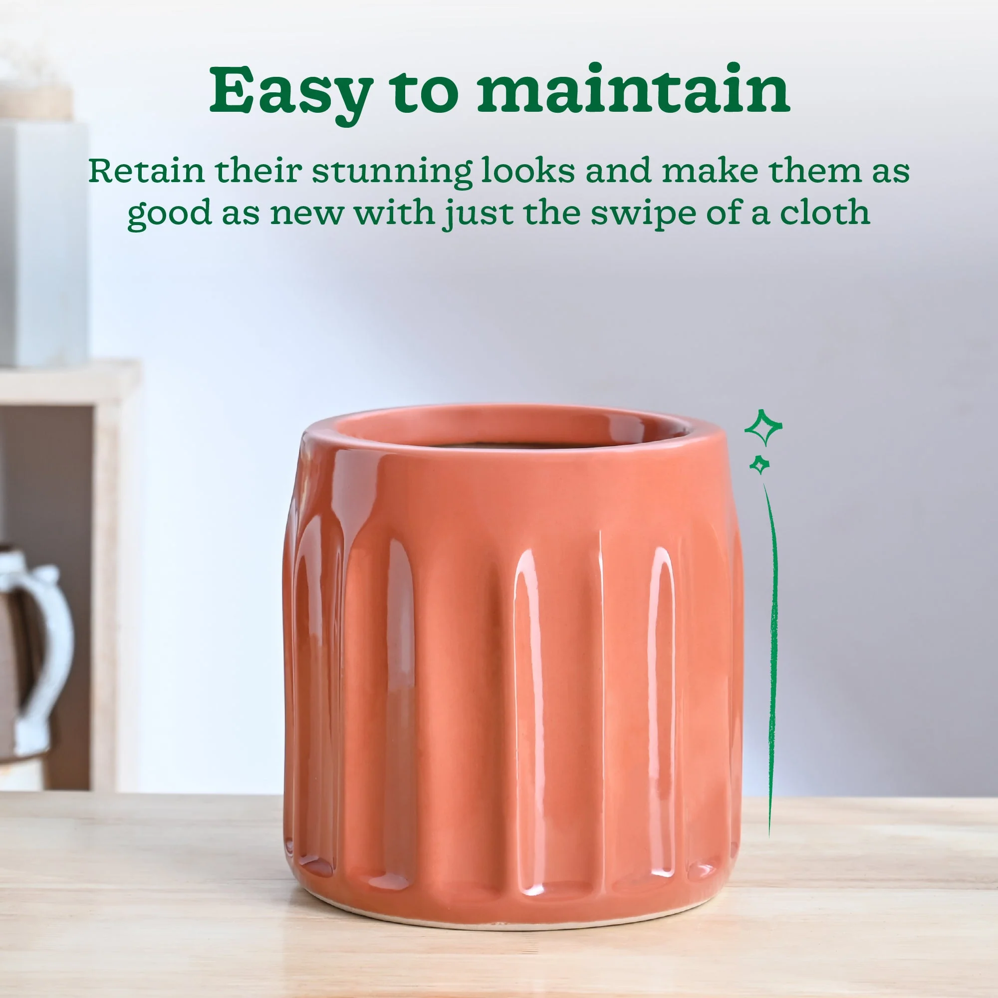 Blushing Sun Ceramic Planter - Image 4