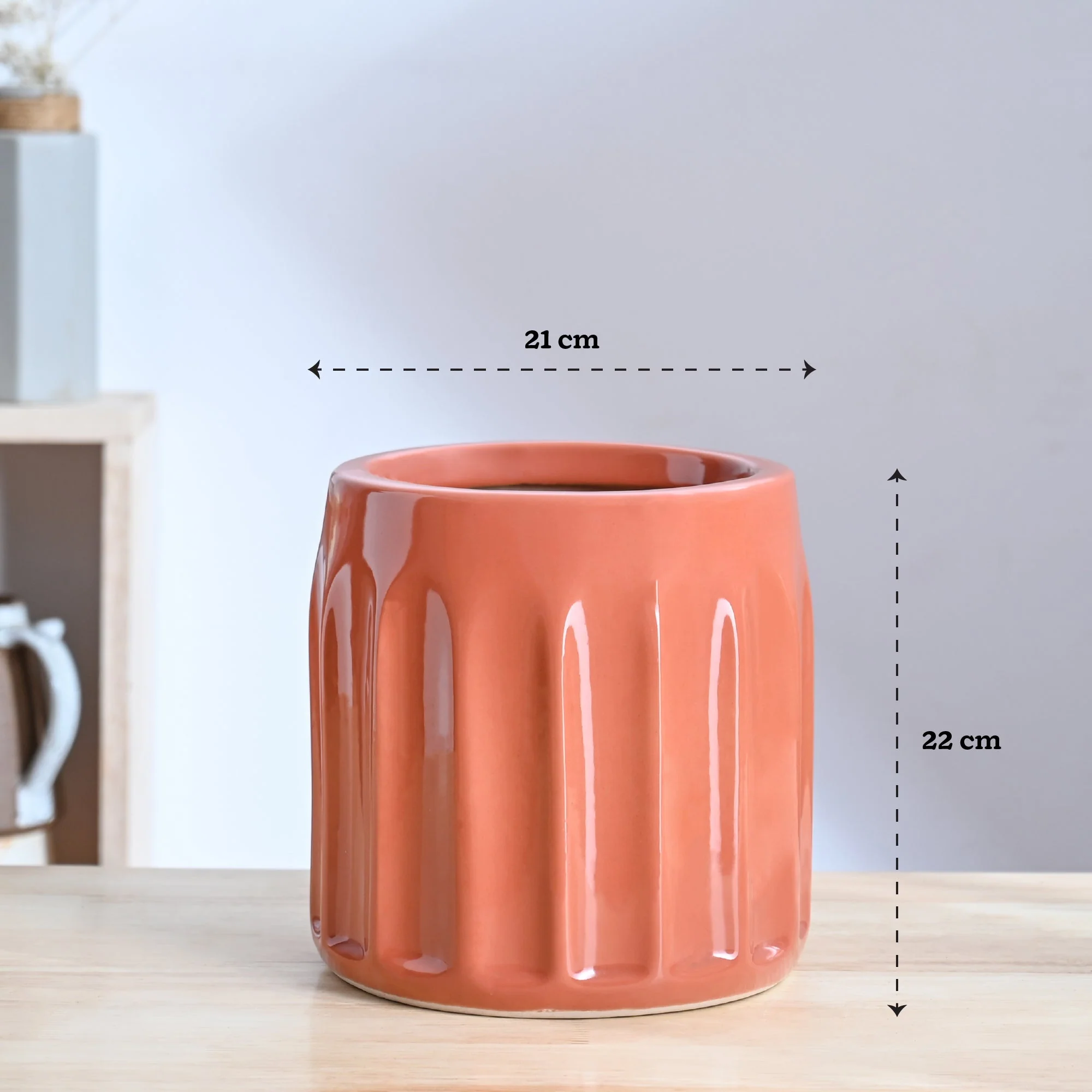 Blushing Sun Ceramic Planter - Image 69