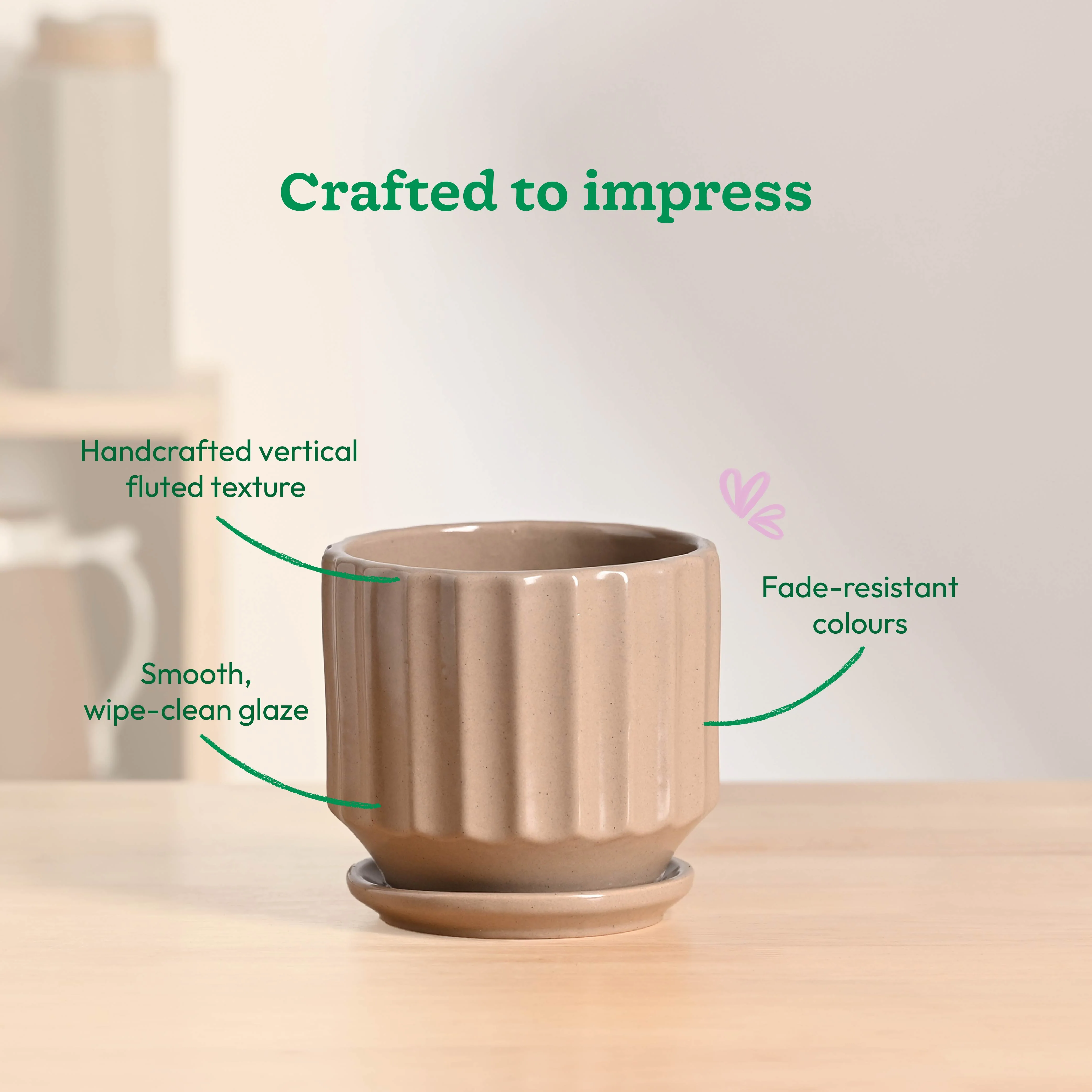 Frosted Ceramic Pot - Image 7