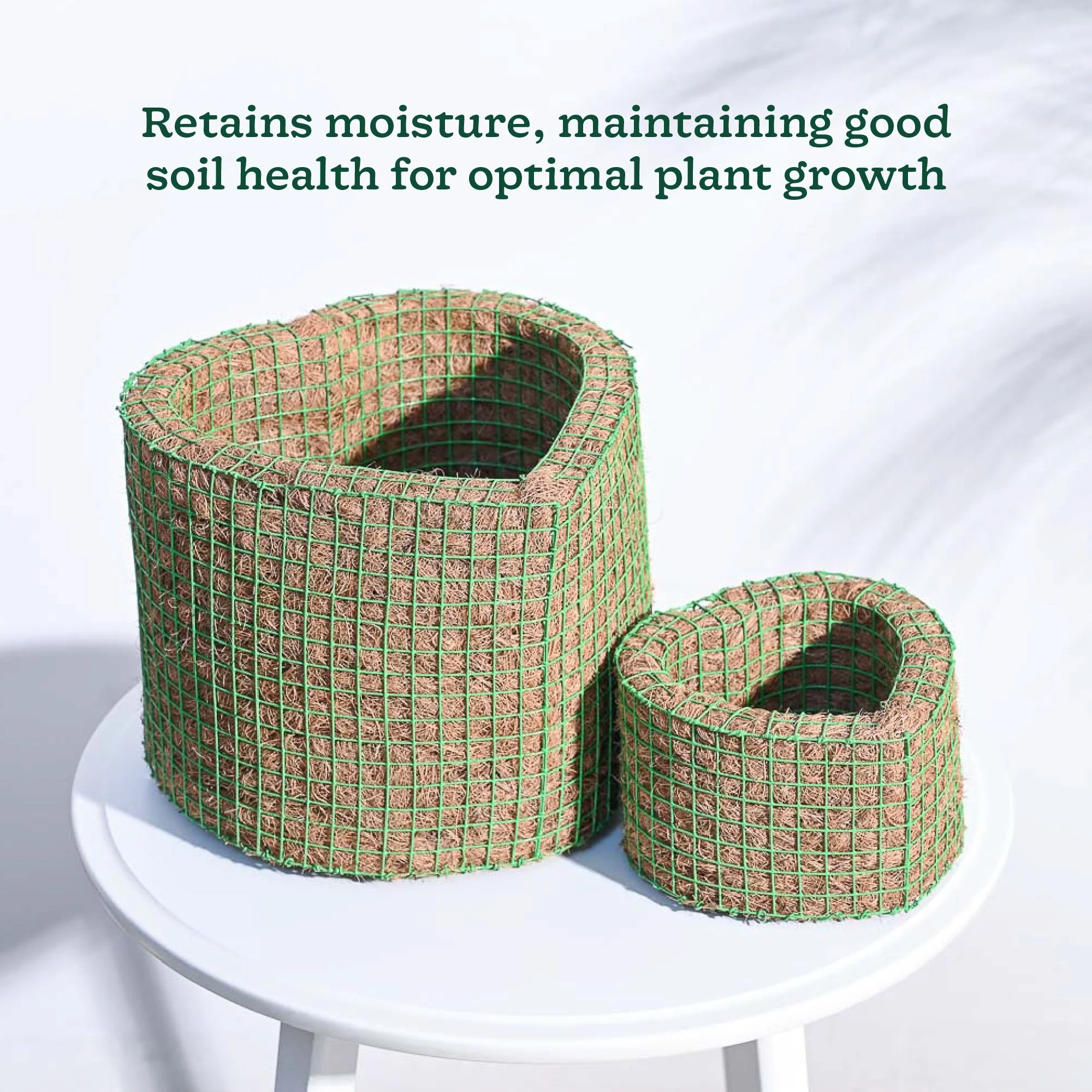 Heart Coir Planter - Set of 2 - Image 4