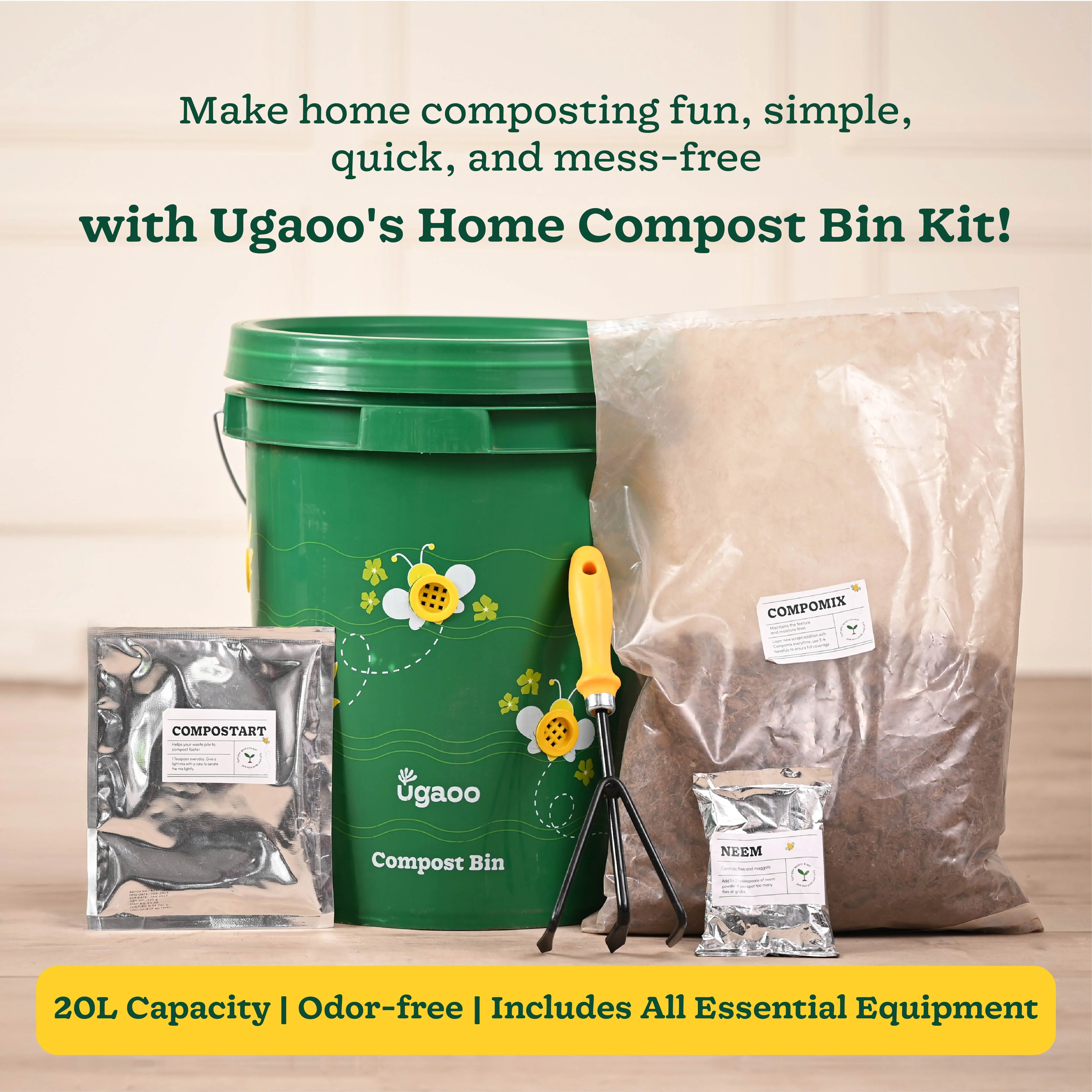 Home Compost Bin Kit - 20 Liter - Image 7