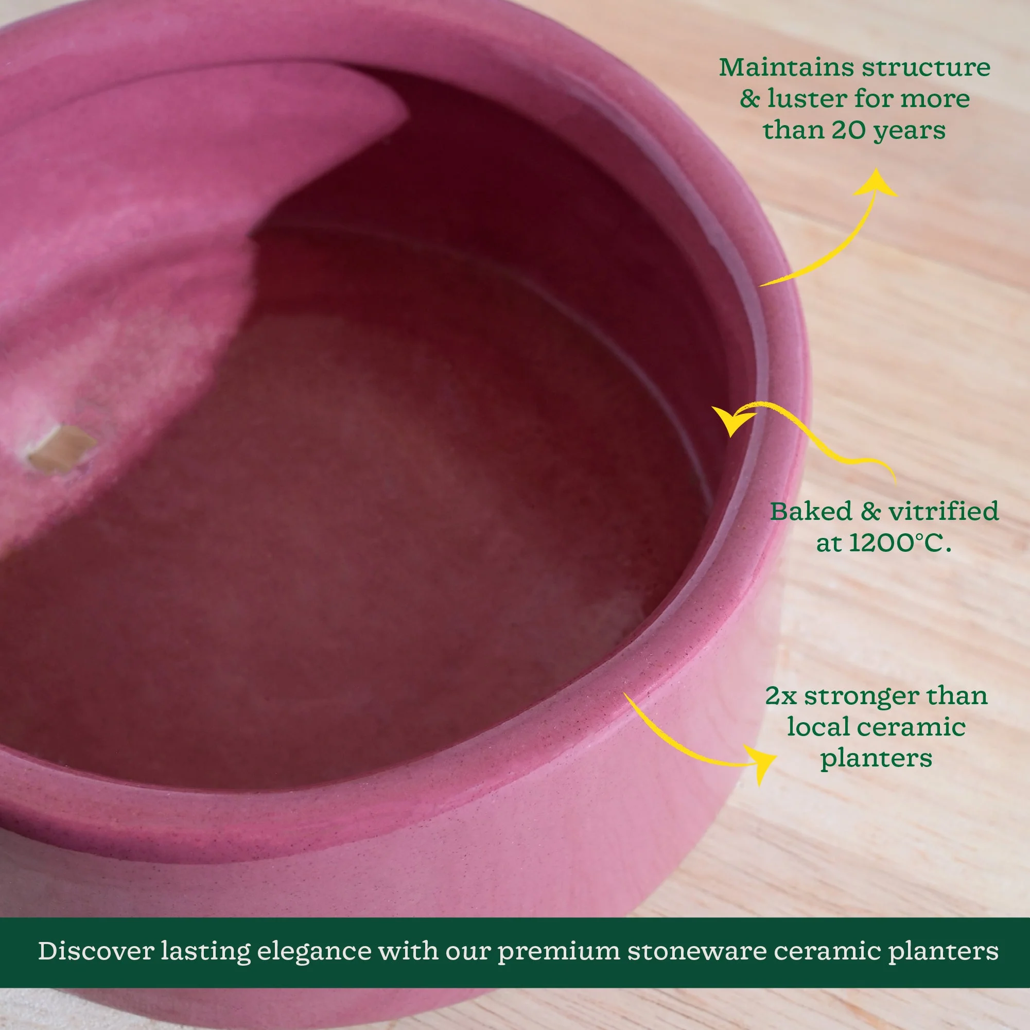 Lilac Stories Flat Ceramic Planter - Image 21
