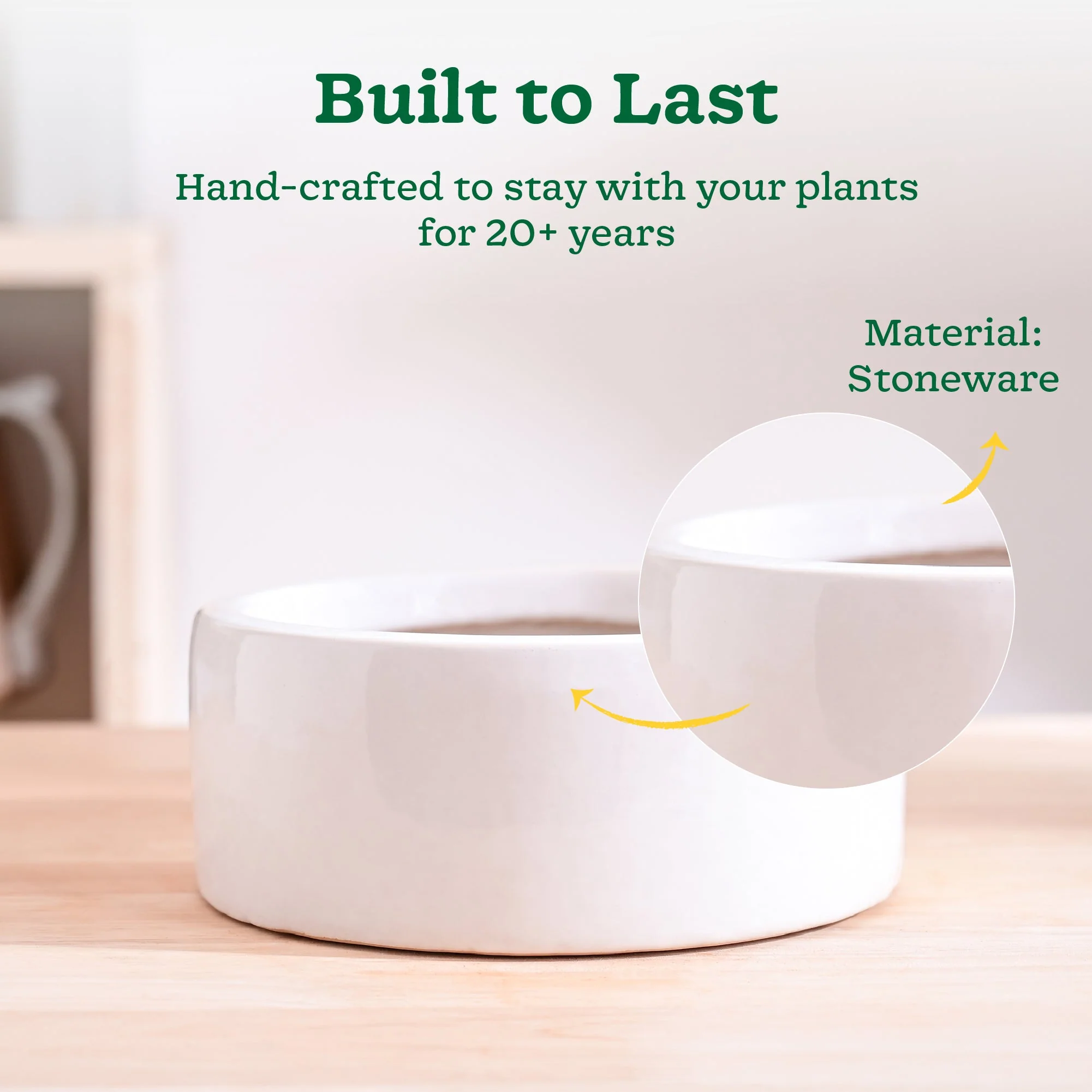 Lilac Stories Flat Ceramic Planter - Image 35