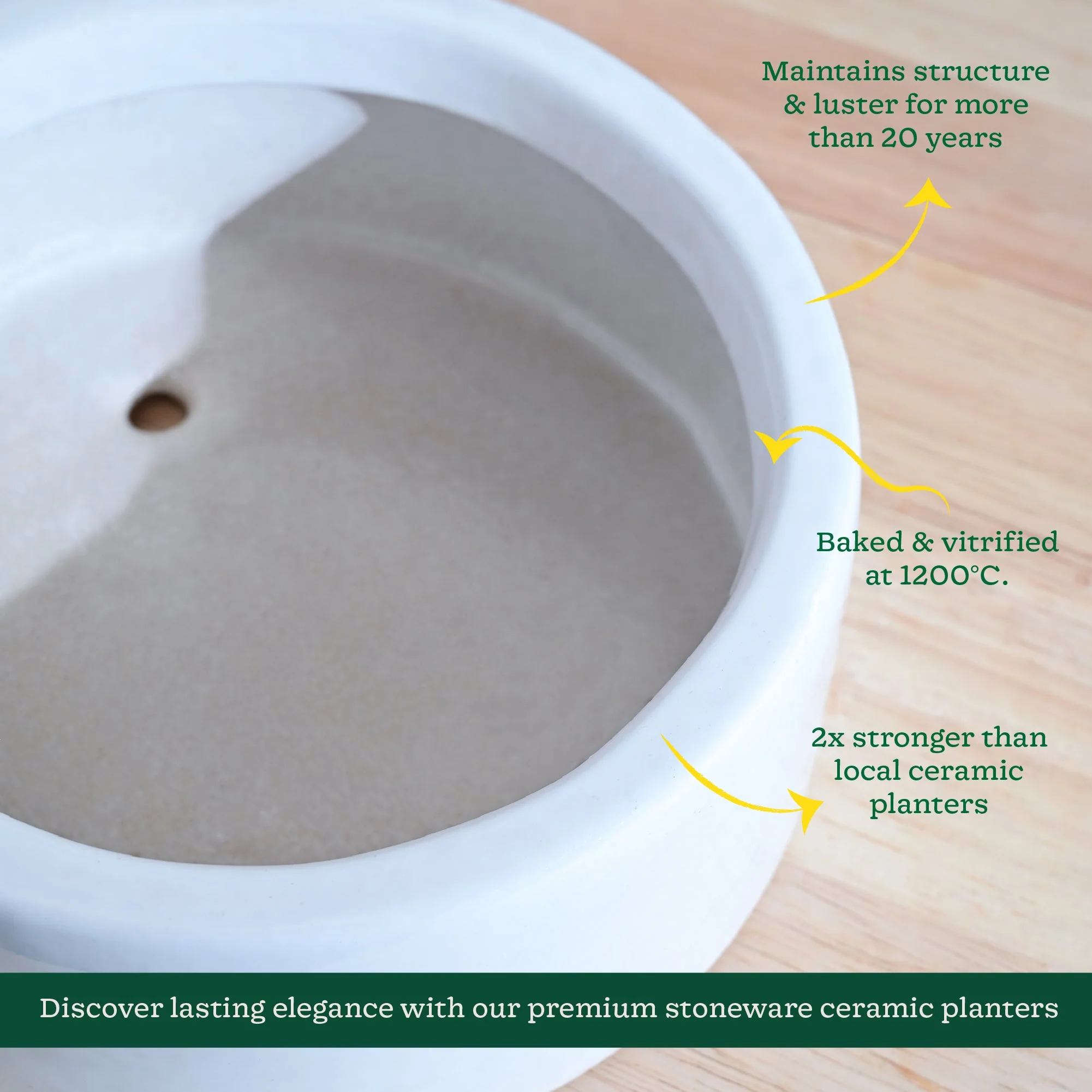 Lilac Stories Flat Ceramic Planter - Image 37