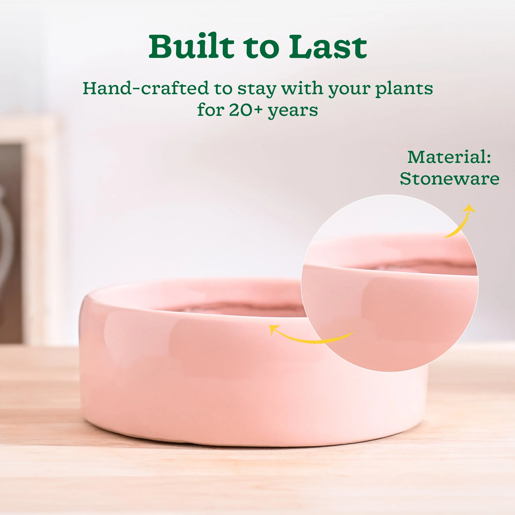 Lilac Stories Flat Ceramic Planter - Image 51