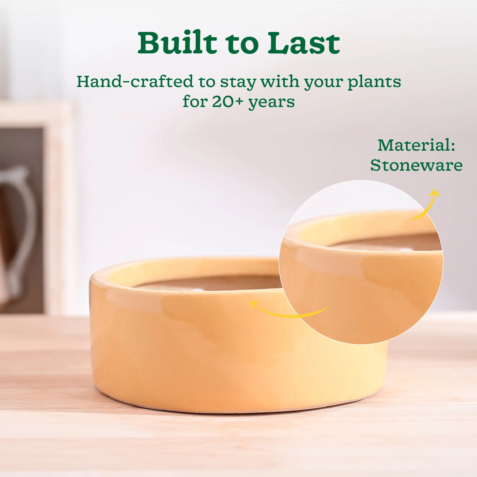 Lilac Stories Flat Ceramic Planter - Image 59