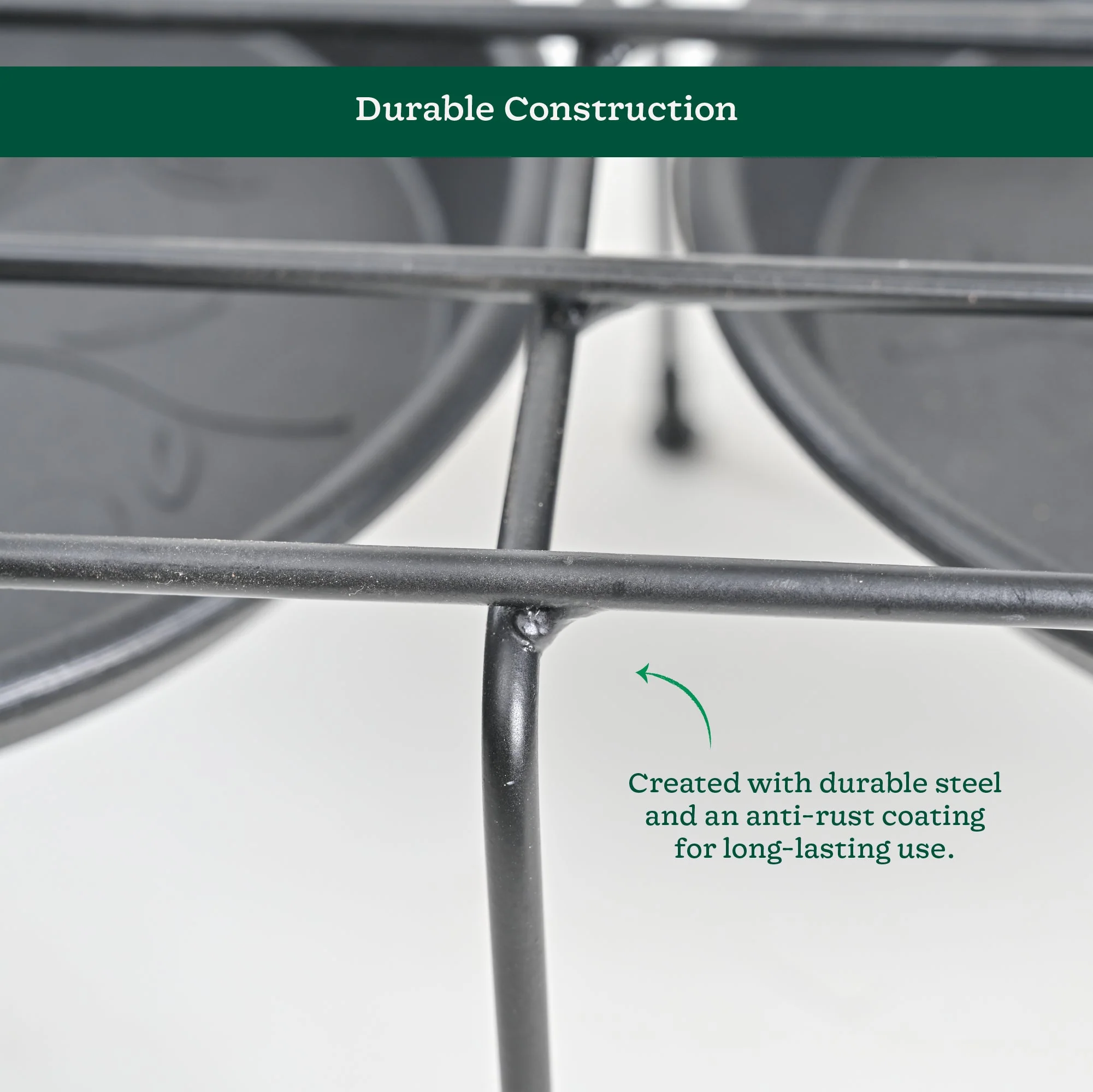 Metal Plant Stands with Drip-tray Holder - set of 4 - Image 6