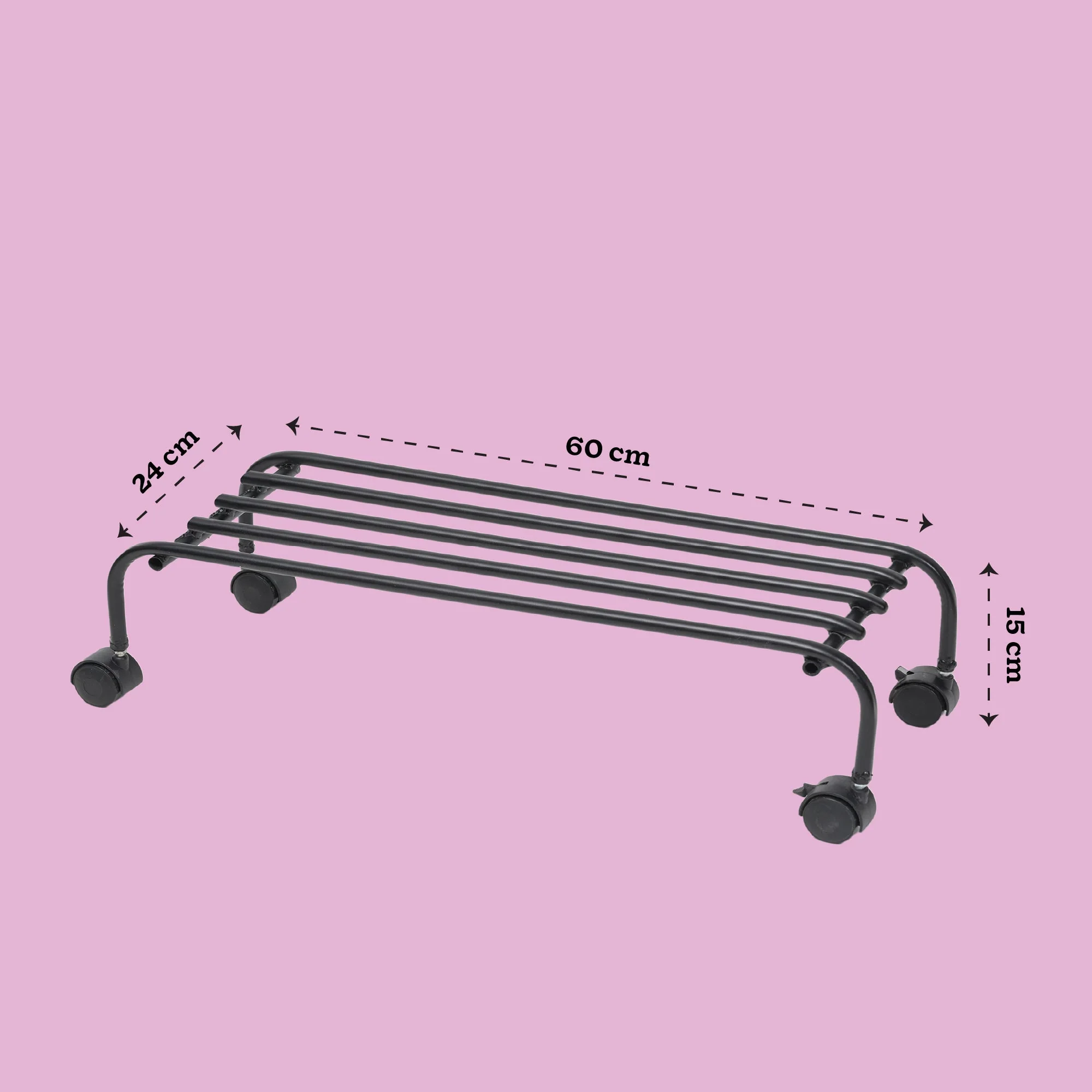 Metal Plant Stands with Wheels Set of 2 - Image 15