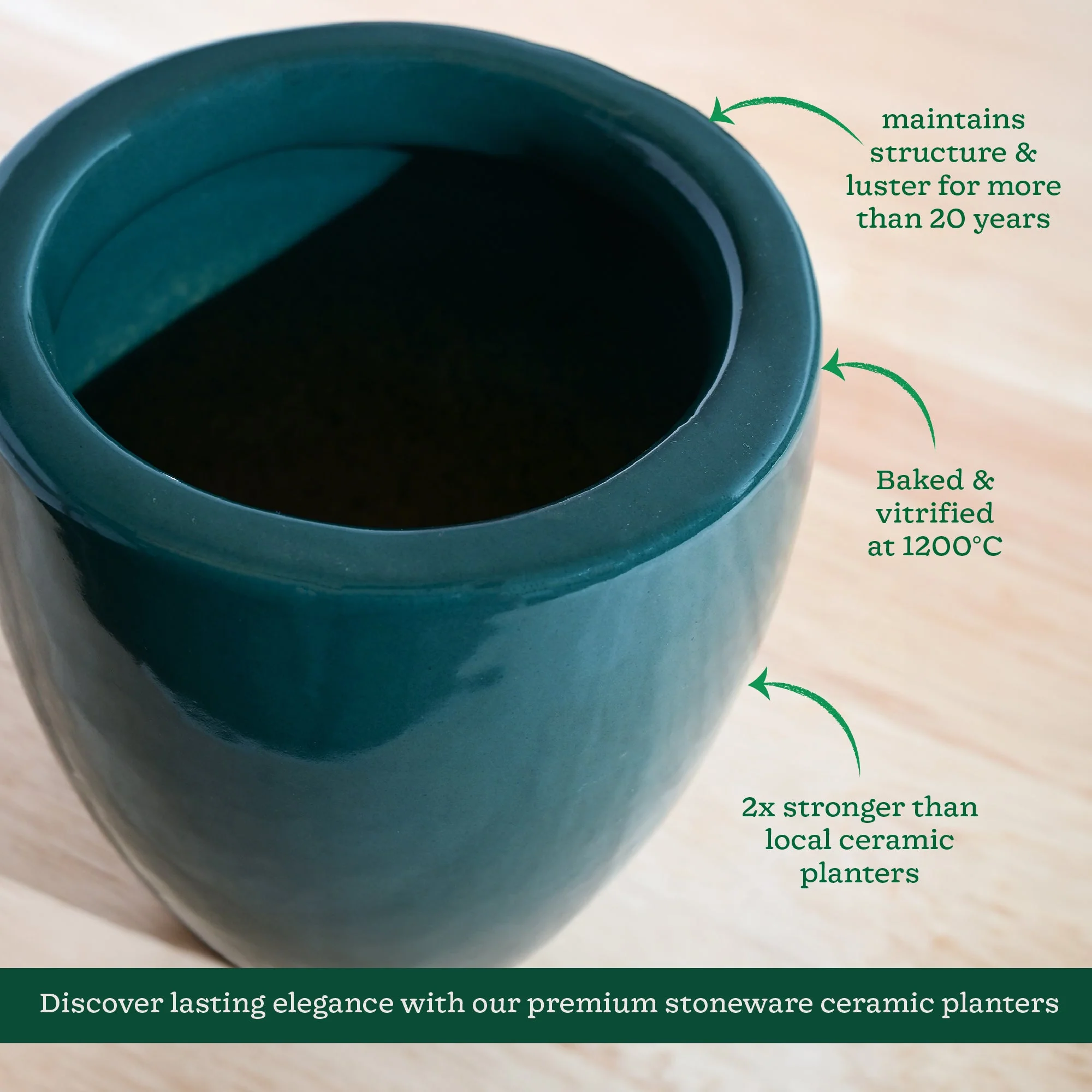 Nature's Hum Slim Ceramic Planter - Image 13
