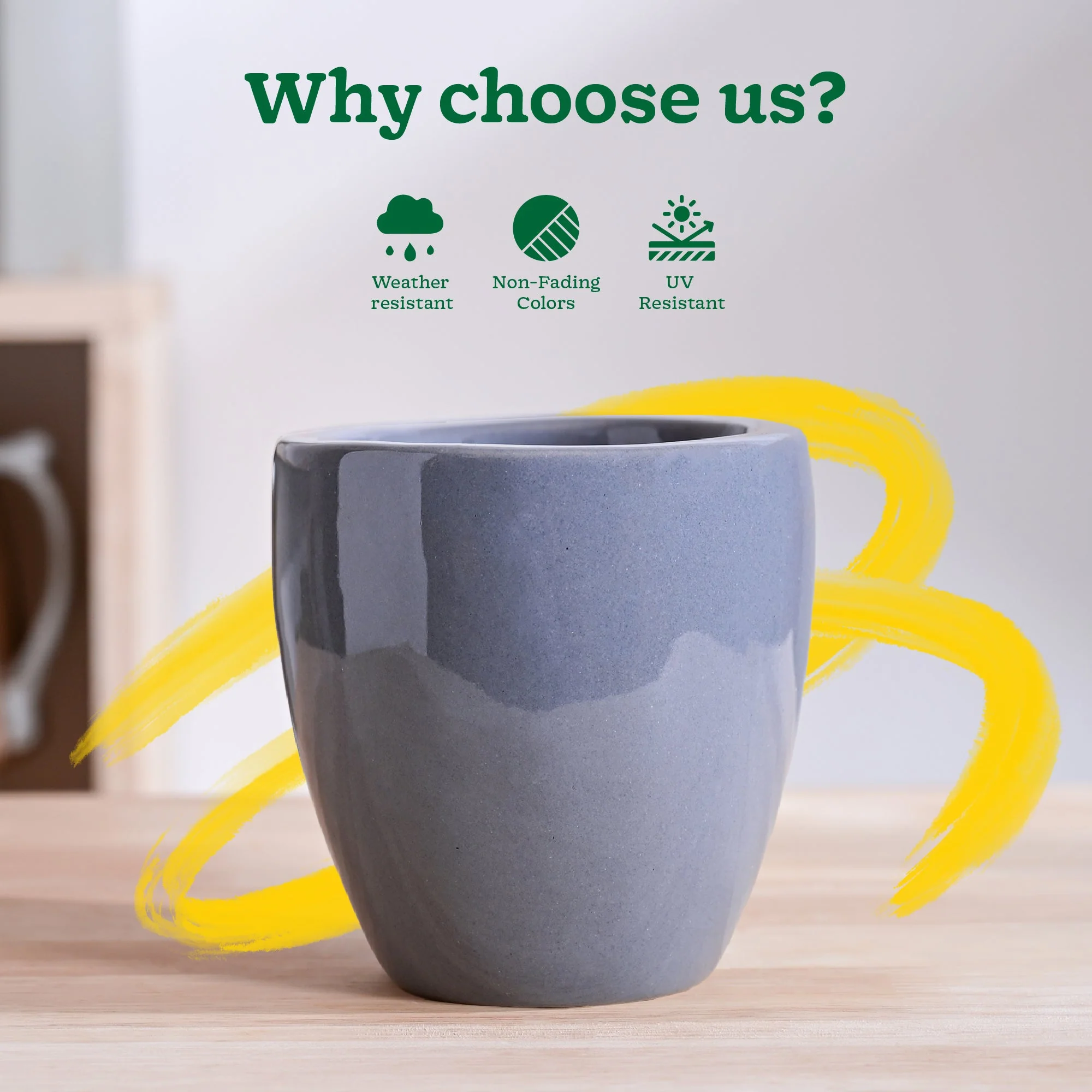 Nature's Hum Slim Ceramic Planter - Image 22