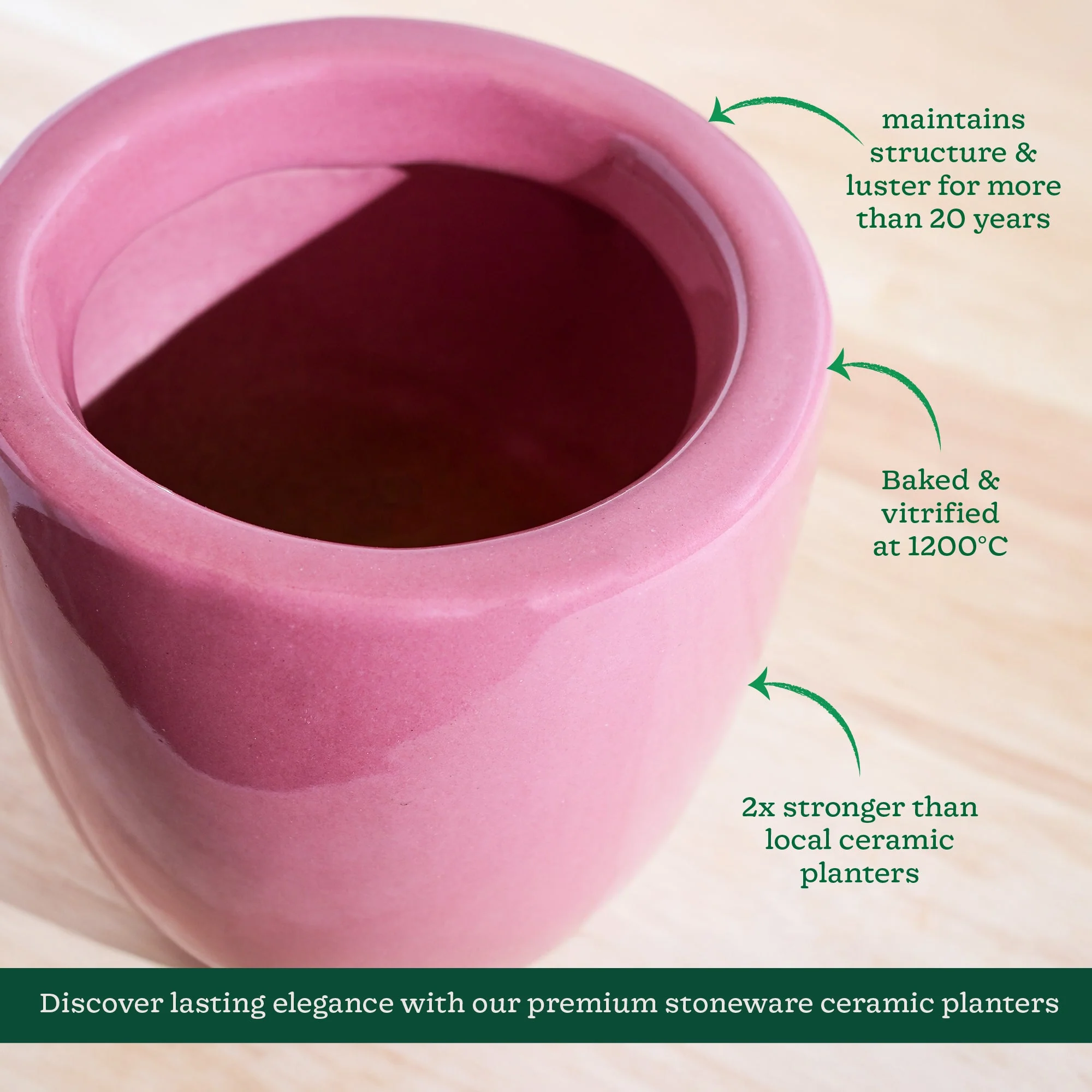Nature's Hum Slim Ceramic Planter - Image 29
