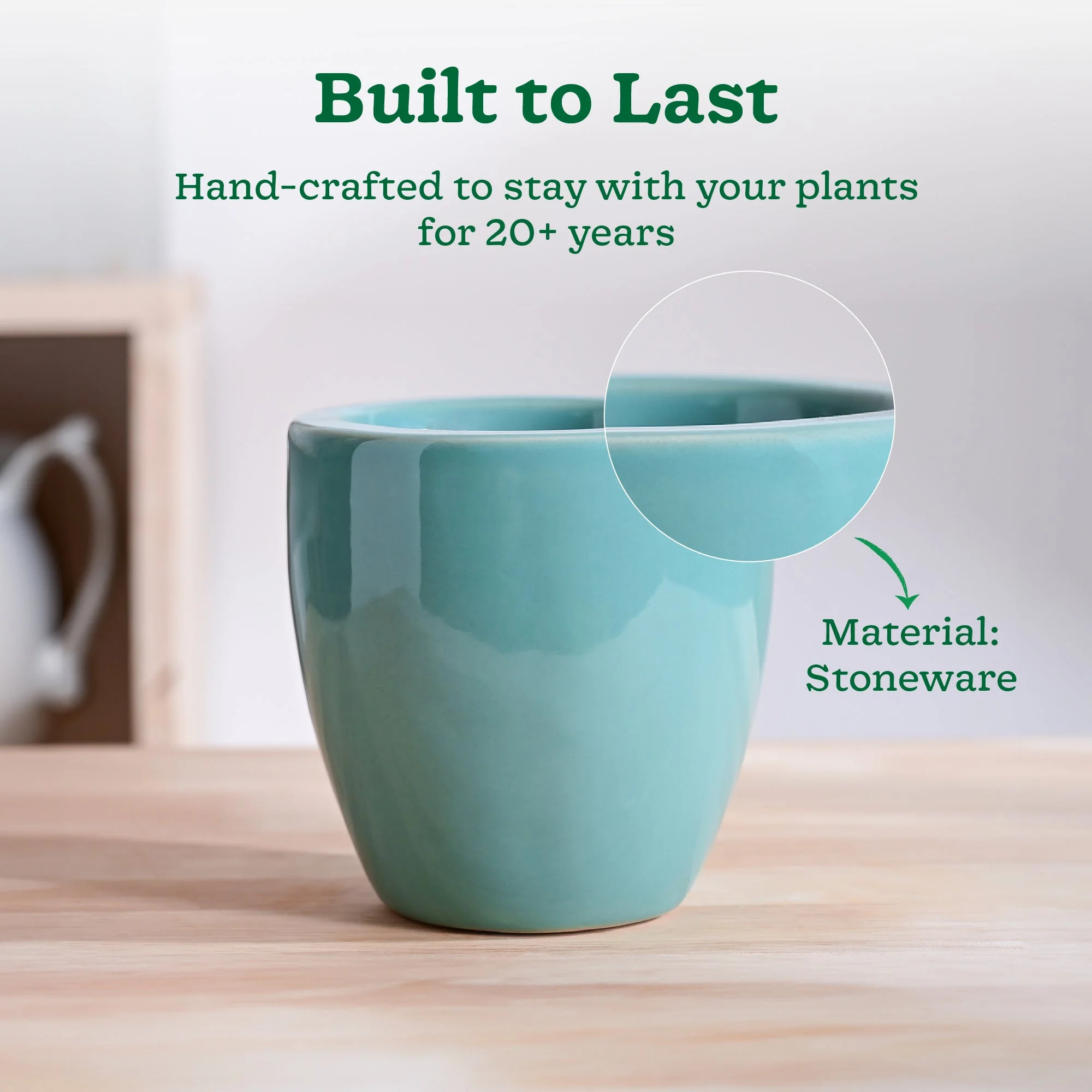 Nature's Hum Slim Ceramic Planter - Image 3