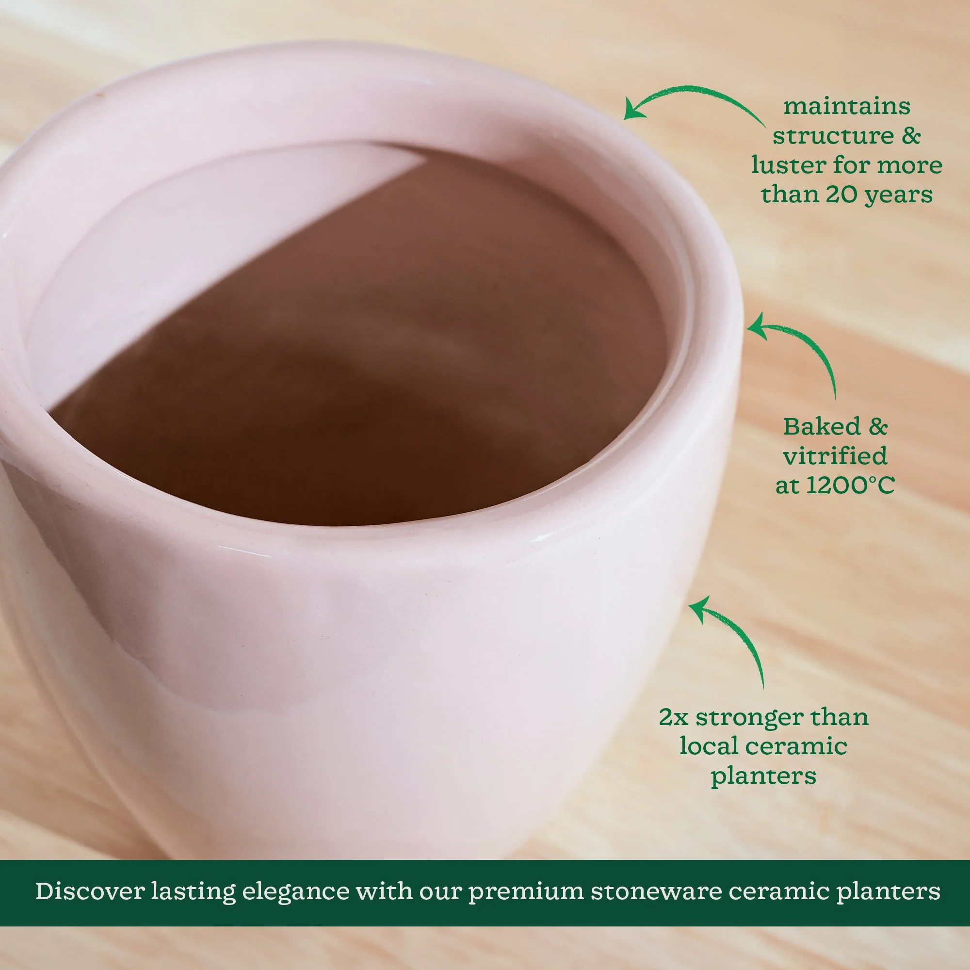 Nature's Hum Slim Ceramic Planter - Image 38