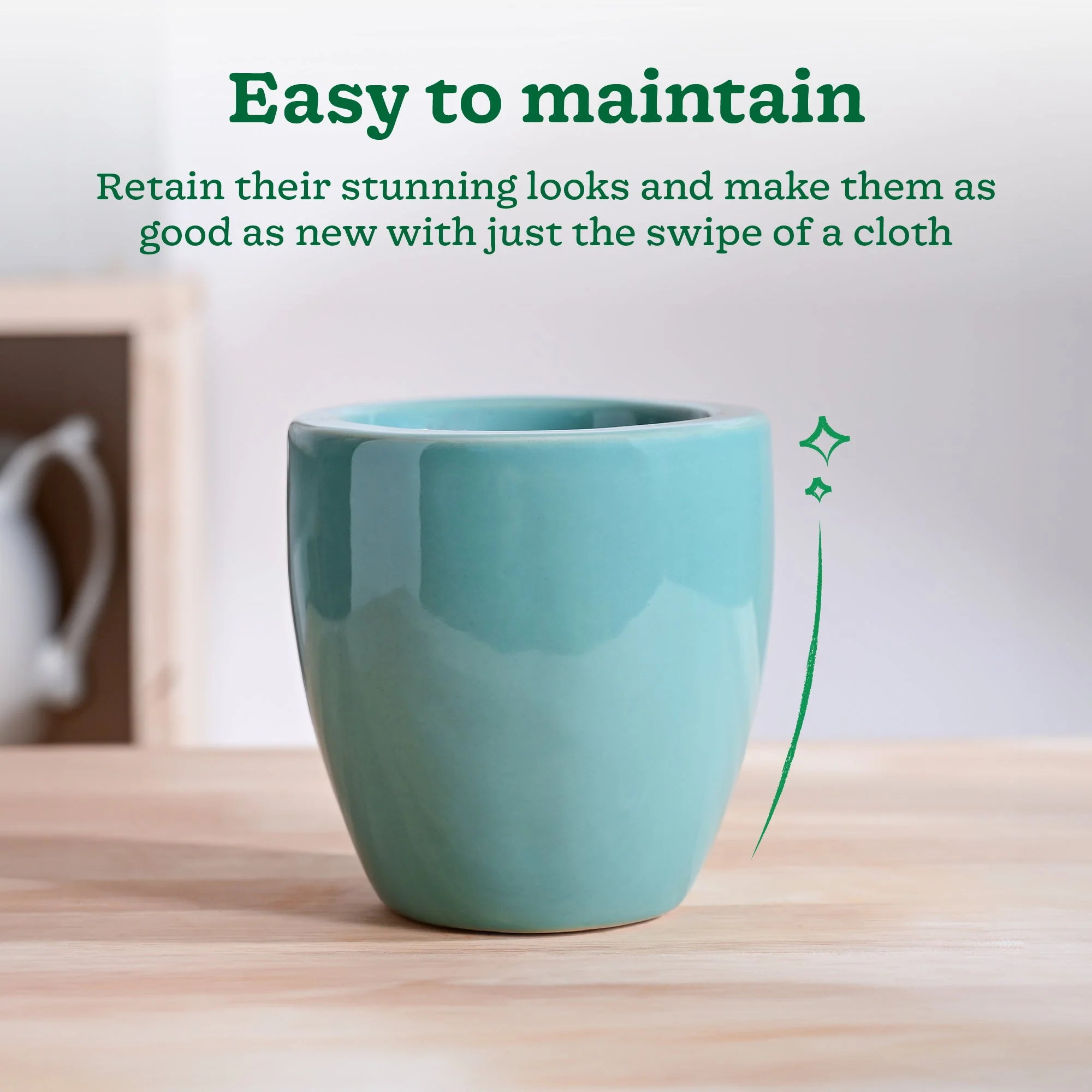 Nature's Hum Slim Ceramic Planter - Image 4