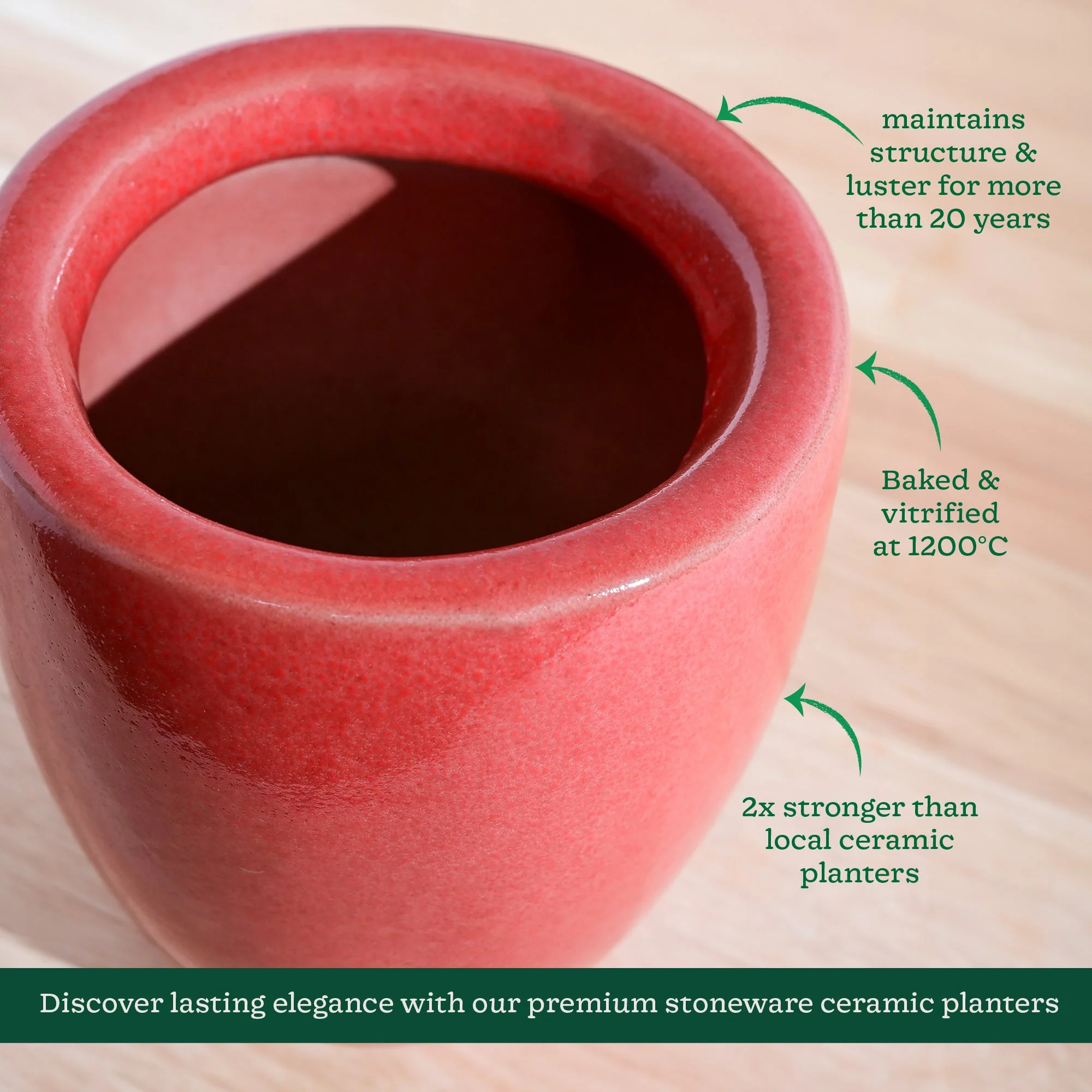 Nature's Hum Slim Ceramic Planter - Image 46