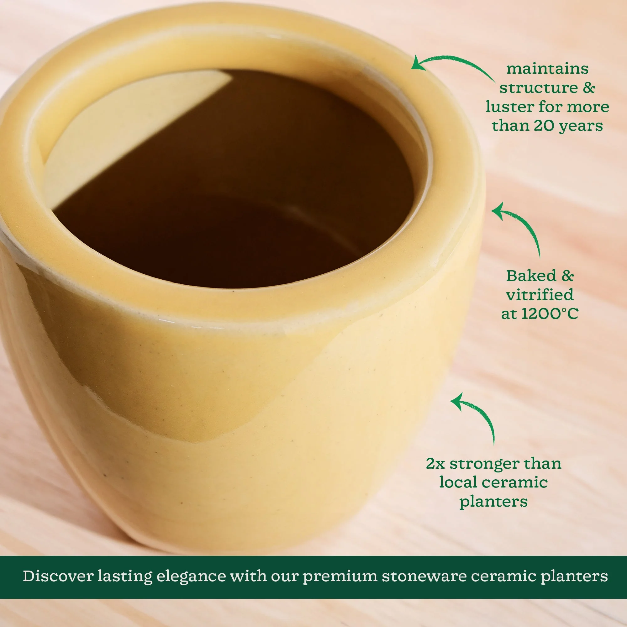 Nature's Hum Slim Ceramic Planter - Image 54