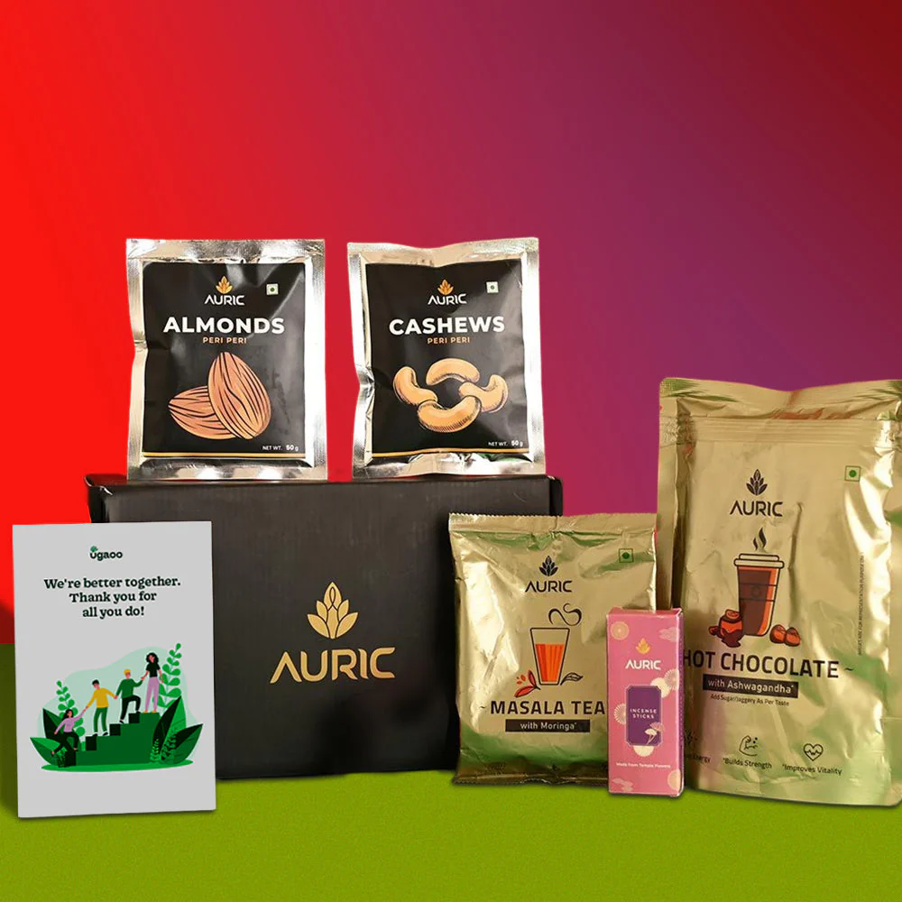 Philodendron Brasil Plant and Auric Budget Box - Image 3