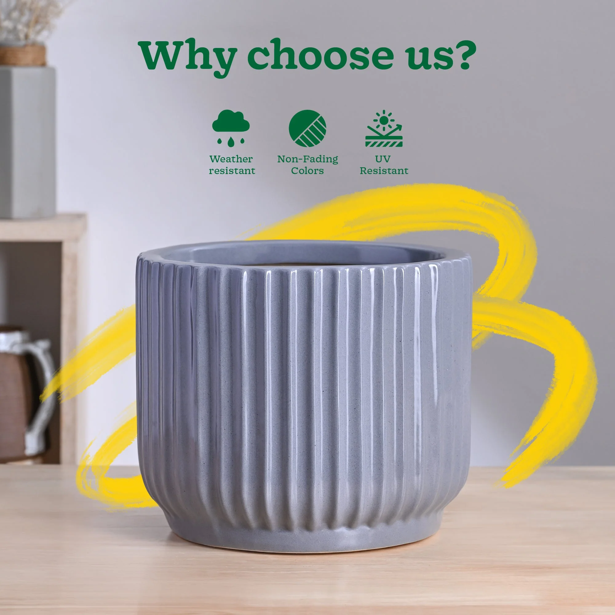 Phoenix Ceramic Pot (9.5 Inch Diameter) - Image 6