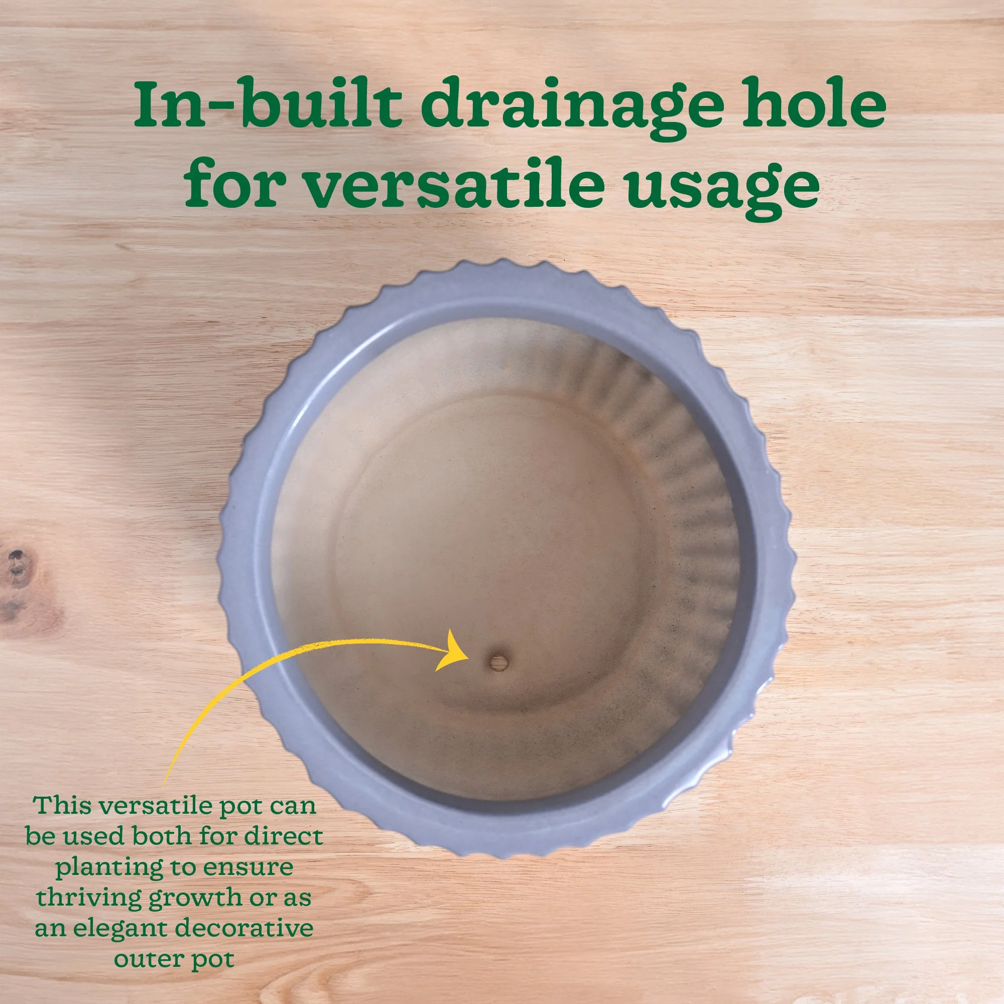 Phoenix Ceramic Pot (9.5 Inch Diameter) - Image 7