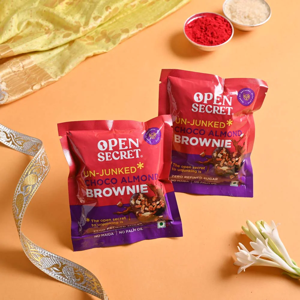 Rakhi Gift for Brother - Agalonema Red with Best Brother Momento and Brownie - Image 6