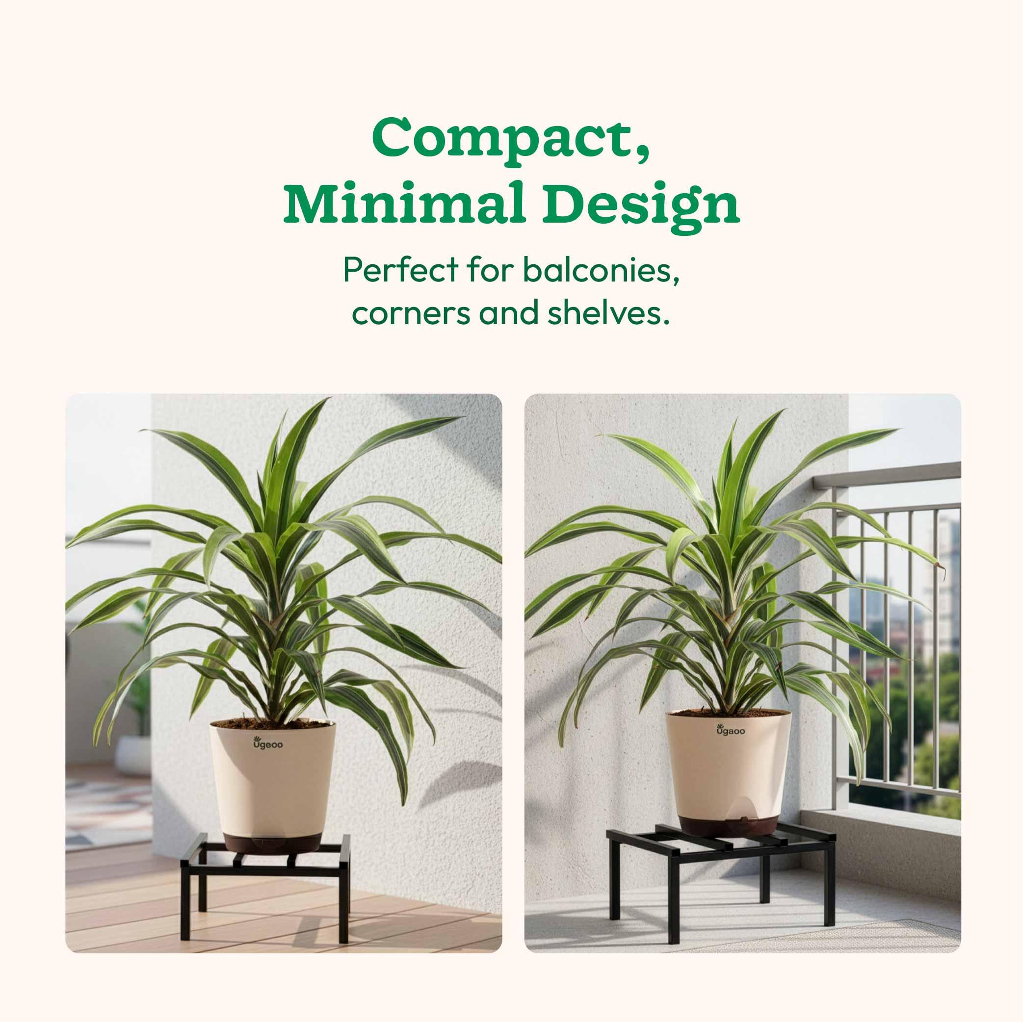 Rolling Plant Stand - Black - Image 27