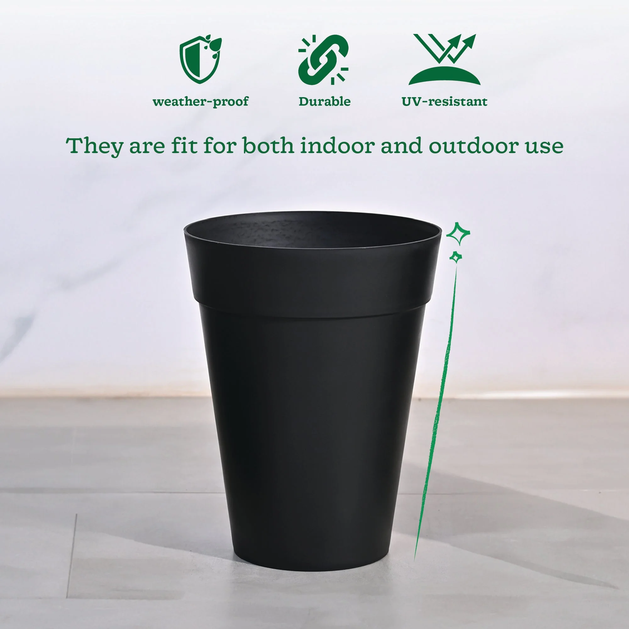 Rome Plastic Planter - Image 11