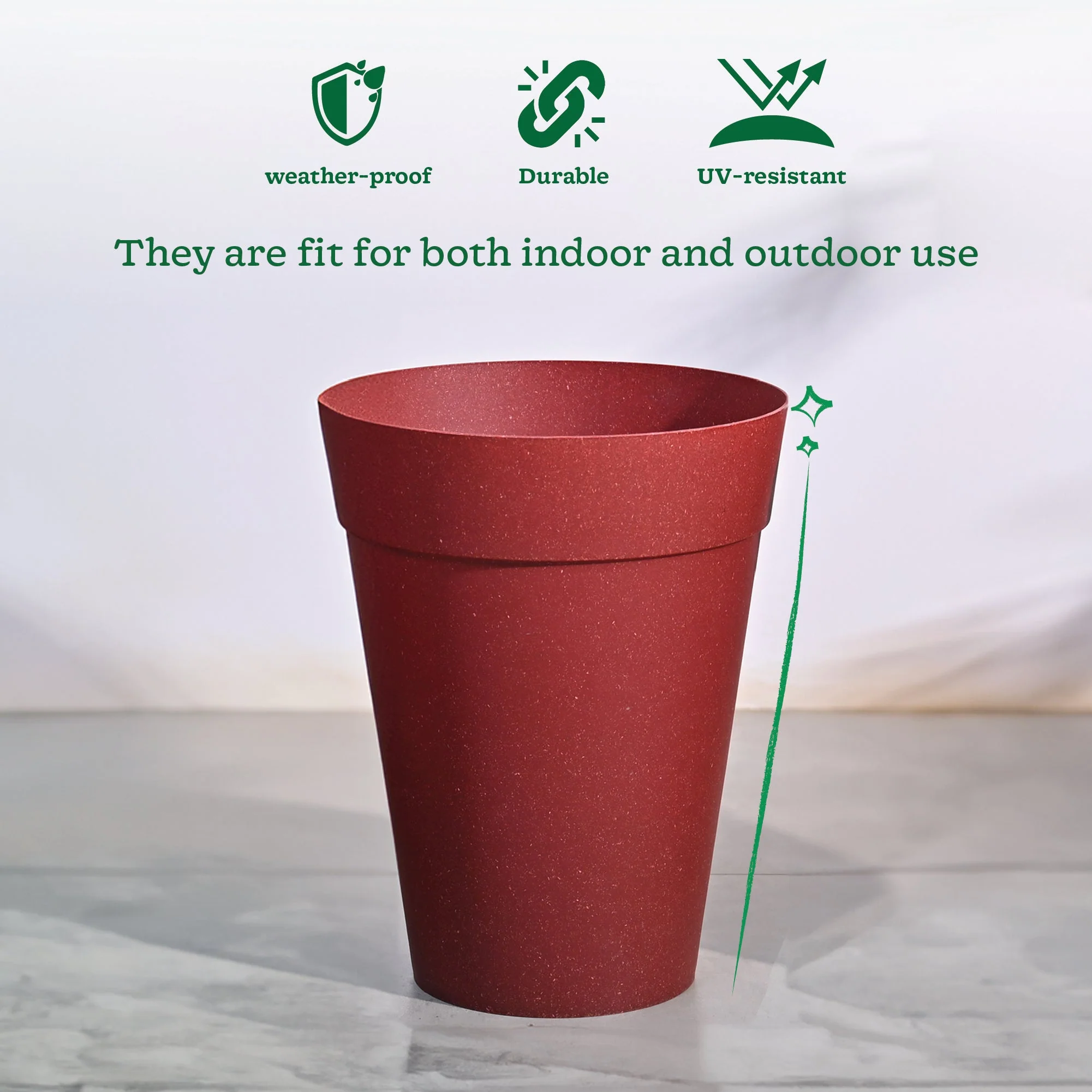 Rome Plastic Planter - Image 35