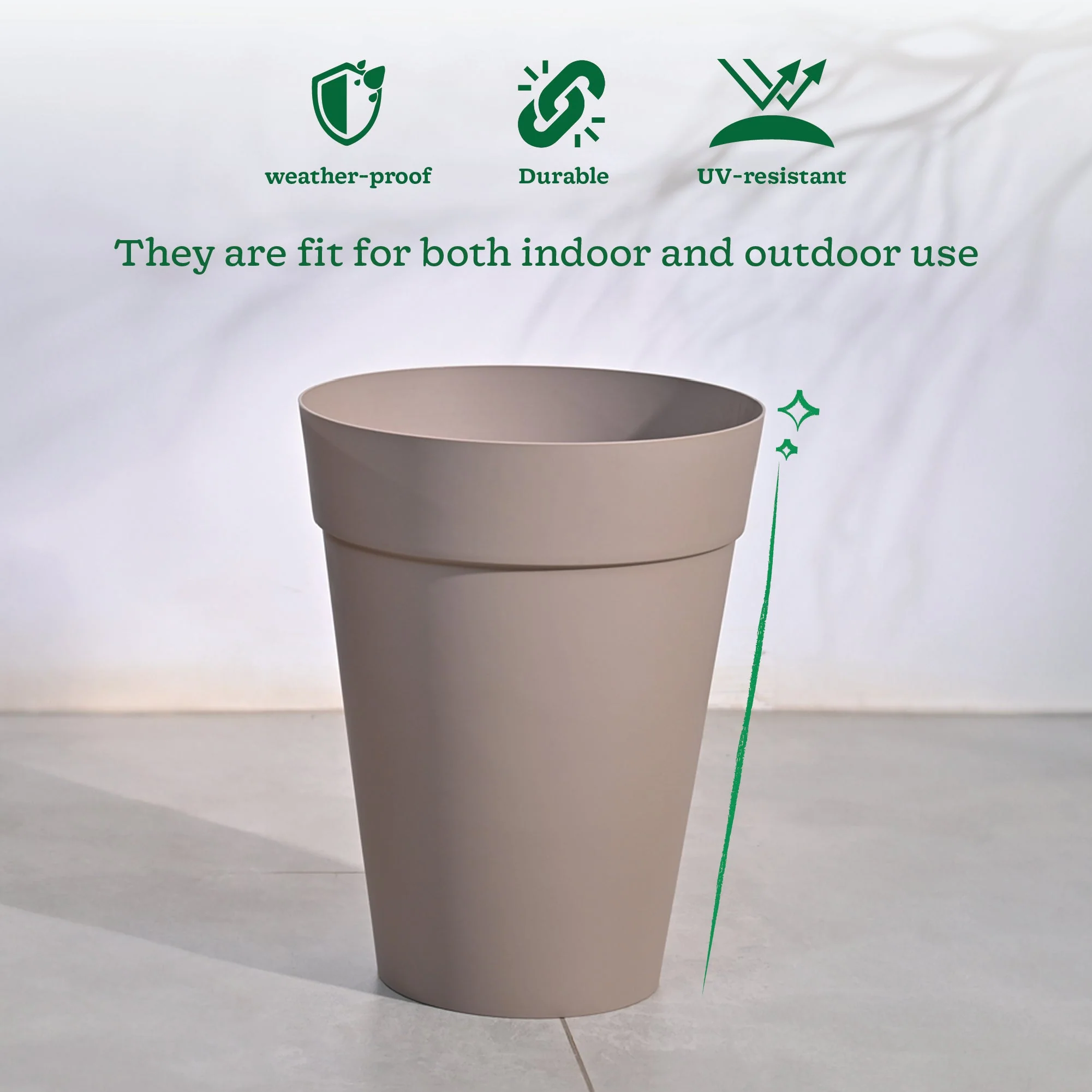 Rome Plastic Planter - Image 41