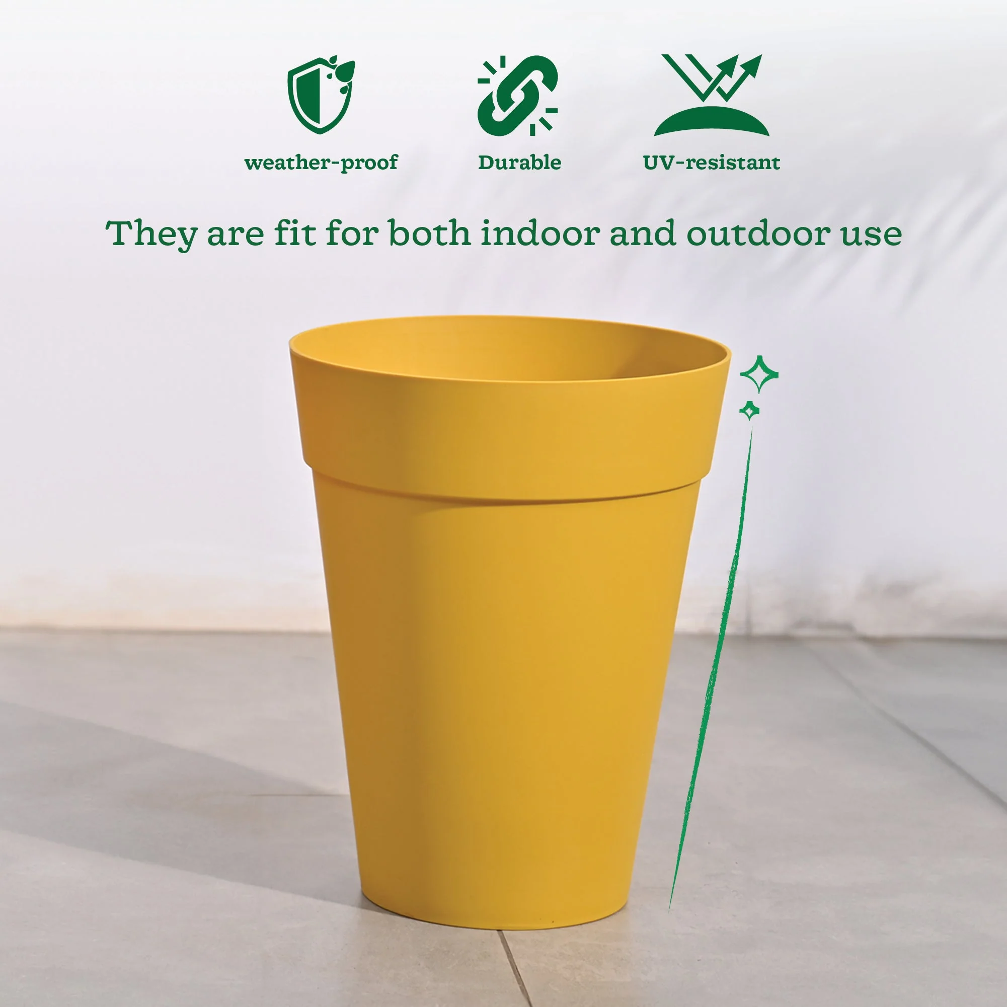 Rome Plastic Planter - Image 71