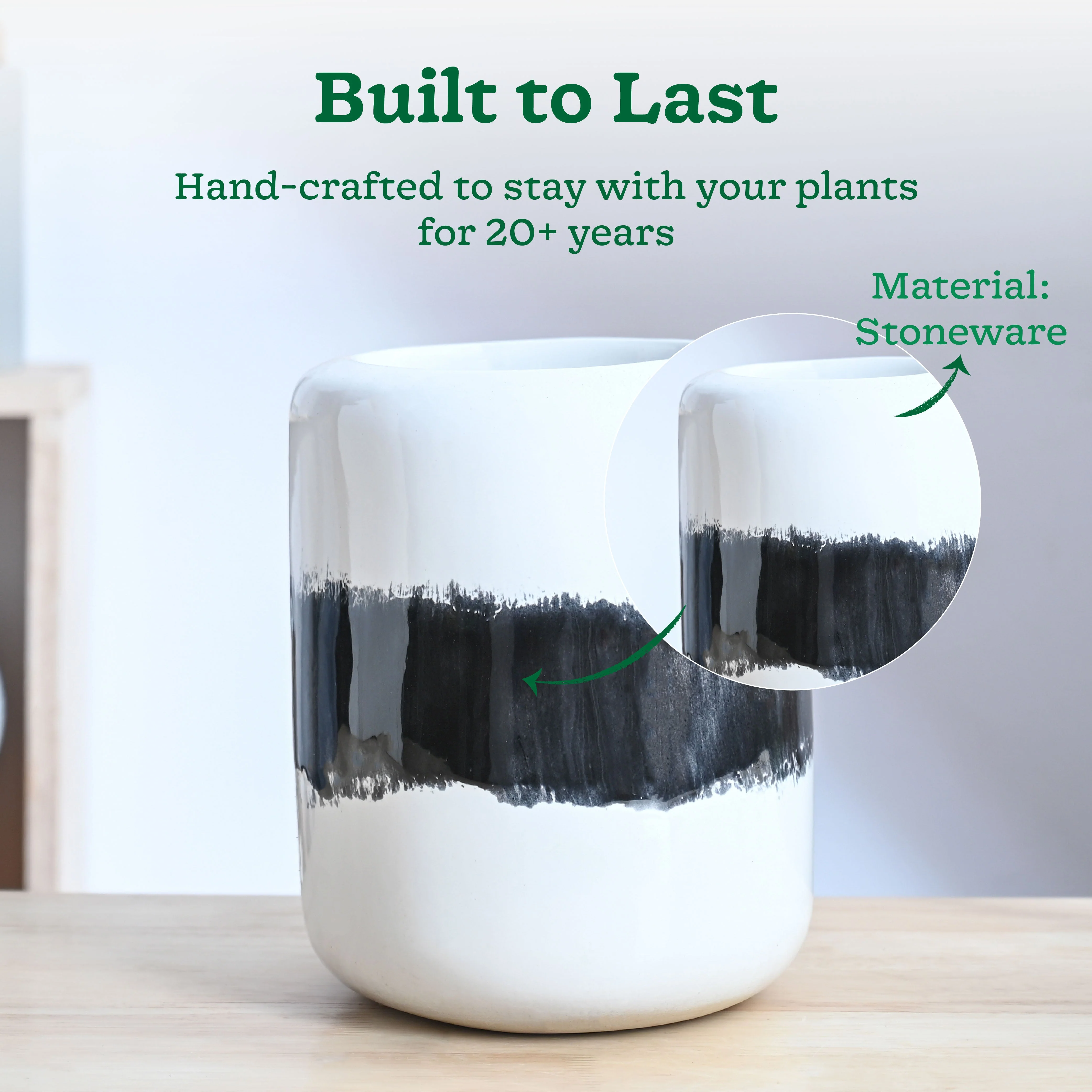 Twilight Clouds Ceramic Planter - Image 3